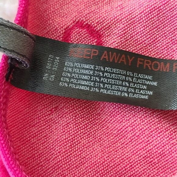 by Anthropologie Seamless Triangle Bralette S/M Pink Hearts Adjustable NWOT - Picture 7 of 9